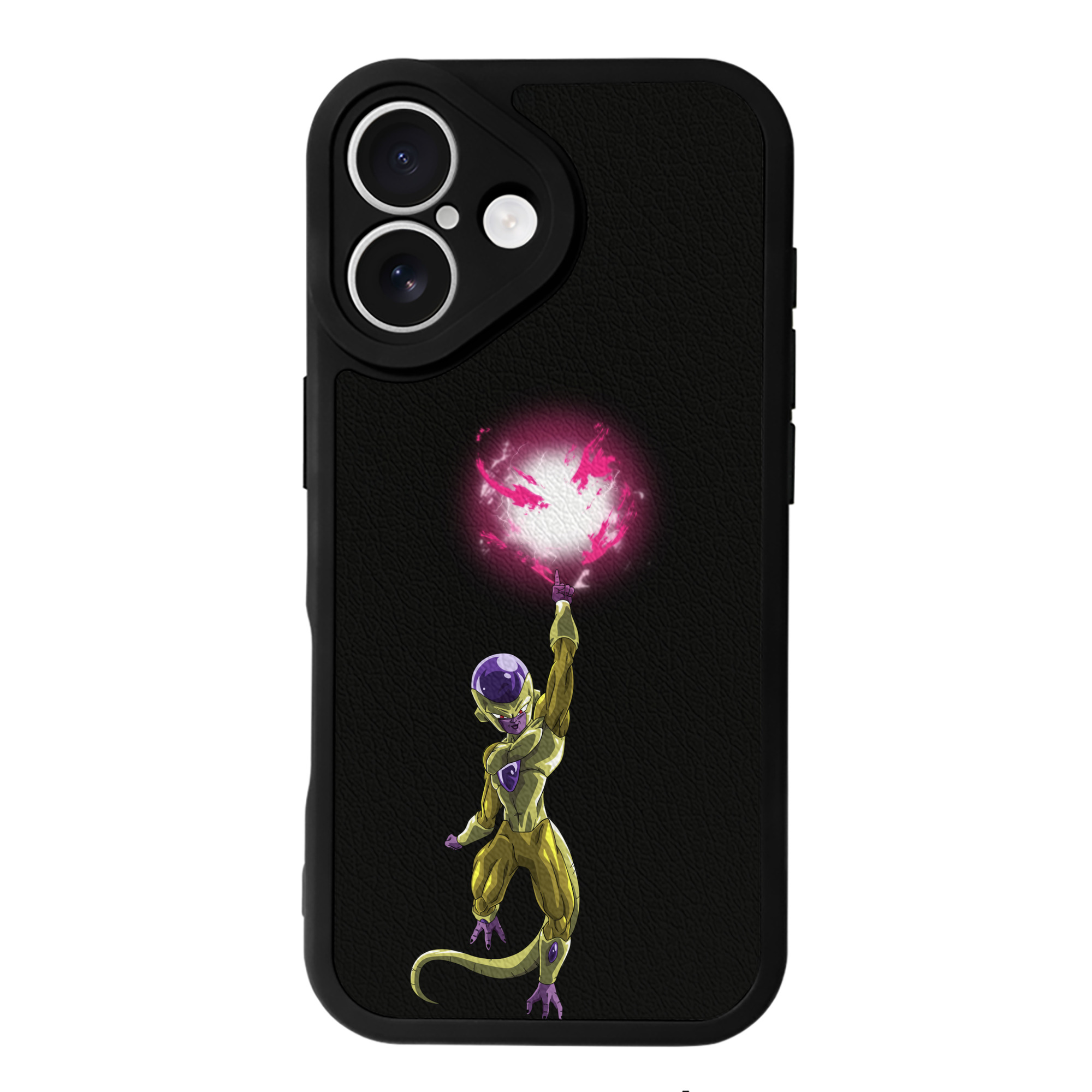 （画像用） ドラゴンボール フリーザ DRAGON BALL Frieza 【iPhone 16シリーズ対応】シリコンスマホケース（レザー調） 材質：シリコン